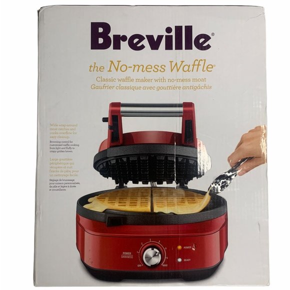 breville no mess round waffle maker